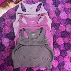 Lot of THREE Old Navy Rib knit Sports Bras